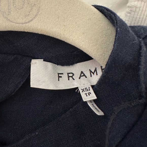 FRAME Denim Scallop Flounce Dress - Picture 9 of 9